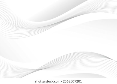 background white abstract with wavy lines for banner poster flyer invitation card product presentation etc