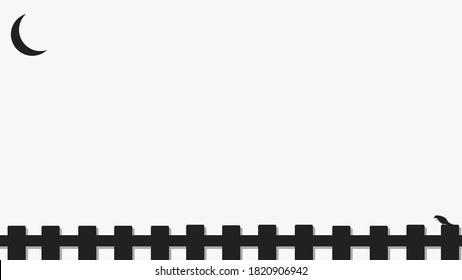 Background white with black fence. Vector can be used for banners, posters, power points, templates, slides, etc.