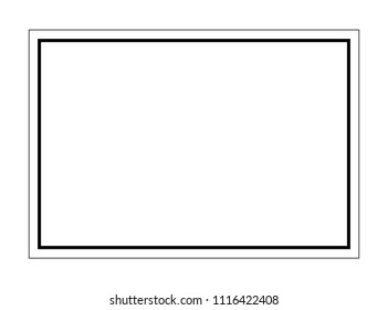 Background White Blank Symbol Signvector Illustration Stock Vector ...