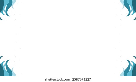 Background white with blue fire. Vector can be used for banners, posters, power points, templates, slides, etc.