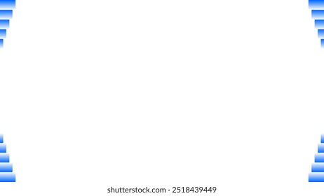Background white with blue gradient stack border. Vector can be used for banners, posters, power points, templates, slides, etc.