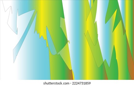 background with white, blue, yellow, orange and green patterns
