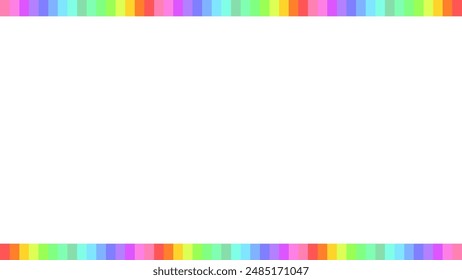Background white with colorful border. Vector can be used for banners, posters, power points, templates, slides, etc.