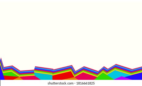 Background white with colorful shape. Vector can be used for banners, posters, power points, templates, slides, etc.
