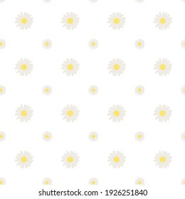 
Background with white daisies. Simple vector. Background seamless texture for scrapbooking or textile.