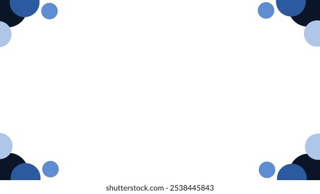 Branco de fundo com círculo azul escuro. O vetor pode ser usado para banners, cartazes, pontos de energia, modelos, slides, etc.