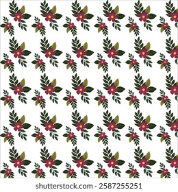 background white flower pattern design