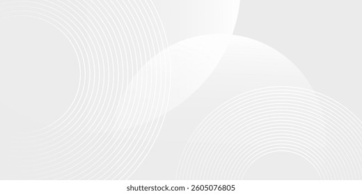 Background white geometric abstract background overlap layer on bright space modern