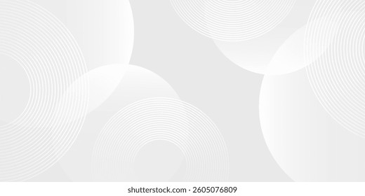 Background white geometric abstract background overlap layer on bright space modern art