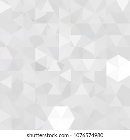 Background of white, gray geometric shapes. Abstract triangle geometrical background. Mosaic pattern. Vector EPS 10. Vector illustration