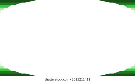 Background white with green gradients border. Vector can be used for banners, posters, power points, templates, slides, etc.