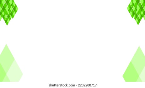 Fondo blanco con adorno verde. El vector puede utilizarse para banners, carteles, puntos de alimentación, plantillas, diapositivas, etc.