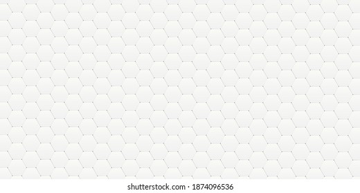 Background from white hexagons .Geometric rhombuses.Abstract white banner.Vector illustration.