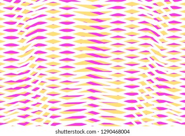 Background of white lines with pink and beige elements. Modern vector illustration