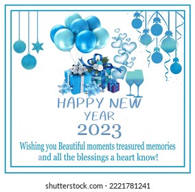 background white new year blue isolated design abstract illustration wallpaper year holiday happy blue decoration card celebration bright art color.