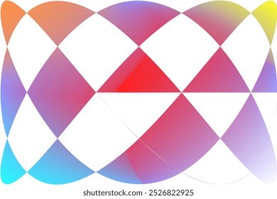 background of white with overlapping, colorful triangles that create a wavy pattern.