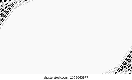 Background white with piano. Vector can be used for banners, posters, power points, templates, slides, etc.