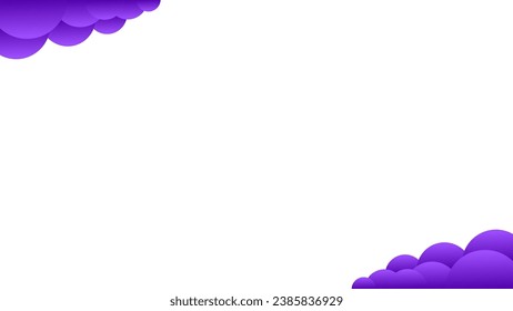Background white with purple circle cloud. Vector can be used for banners, posters, power points, templates, slides, etc.