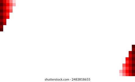 Background white with red decoration border. Vector can be used for banners, posters, power points, templates, slides, etc.