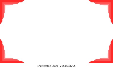 Background white with red gradient border. Vector can be used for banners, posters, power points, templates, slides, etc.