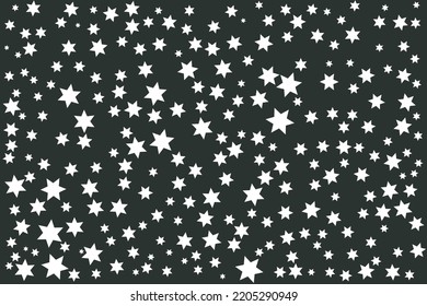 Background of white stars on a black background.