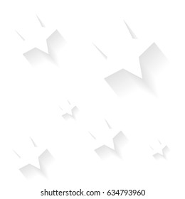 Background of white stars with a shadow