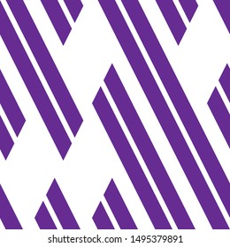 Background with white and violet streaks. Vector seamless pattern.
