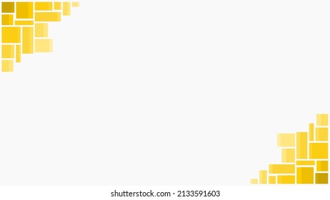 Background white with yellow rectangle square. Vector can be used for banners, posters, power points, templates, slides, etc.