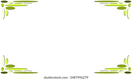 Fondo blanco con borde redondeado amarillo. El Vector se puede utilizar para Anuncios, carteles, power points, Plantillas, diapositivas, etc.