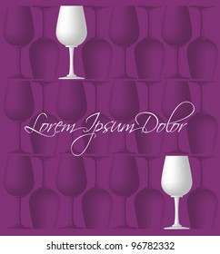 BACKGROUND WITH WINEGLASSES