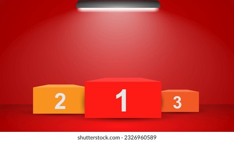 
background Winner podium with spotlight Up. vector illustration eps 10.