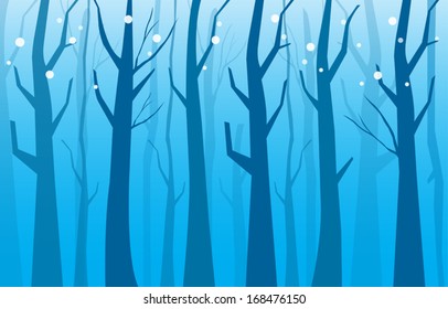 Background Winter Tree, wallpaper forest