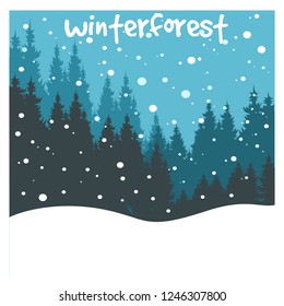 a background in the winterforest