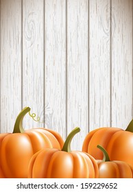 background wit orange pumpkins, vector illustration, eps 10 with transparency and gradient meshes
