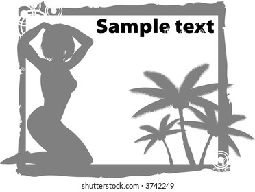 background with woman