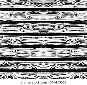Background of wooden logs hand drawn vector illustration