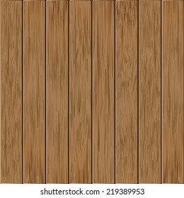 Background of wooden vertical boards. Realistic vector EPS 8