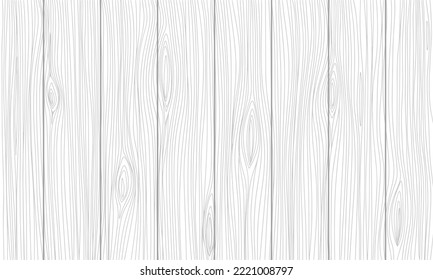 Background wooden white boards. Hand draw vector illustration