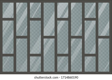 Background of wooden windows vector illustration