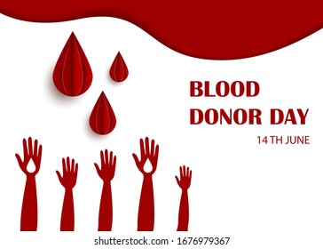 Antecedentes Día mundial de donantes de sangre. Ilustración del vector