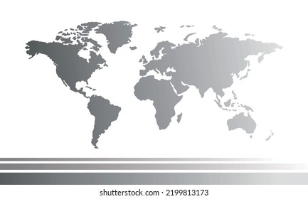 Background of the world in grayscale, perfect for office, banner, landing page, background, brochure, wallpaper and more