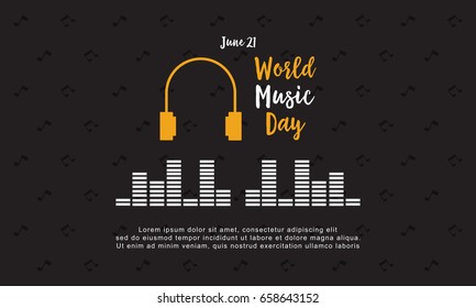 Background world music day style