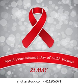 Background for World Remembrance Day of AIDS Victims