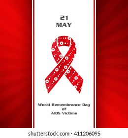 Background for World Remembrance Day of AIDS Victims