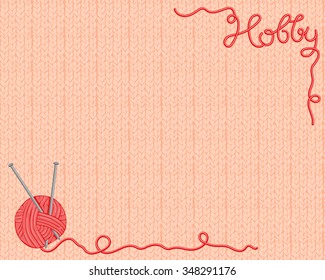 Background of a yarn,  Knitting Materials