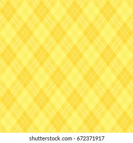 Background Of Yellow Argyle Plaid.