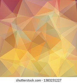 Background of yellow, beige geometric shapes. Mosaic pattern. Vector EPS 10. Vector illustration