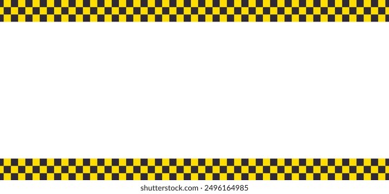 Background with yellow and black ribbon.
Warning tape. Vector graphics
