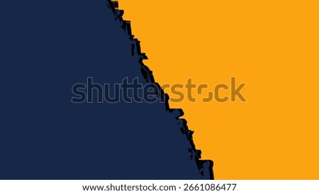 background with a yellow and blue tear theme