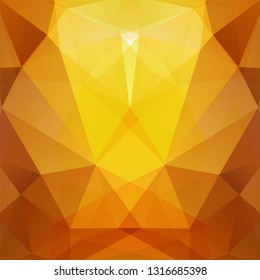 Background of yellow, brown geometric shapes. Mosaic pattern. Vector EPS 10. Vector illustration